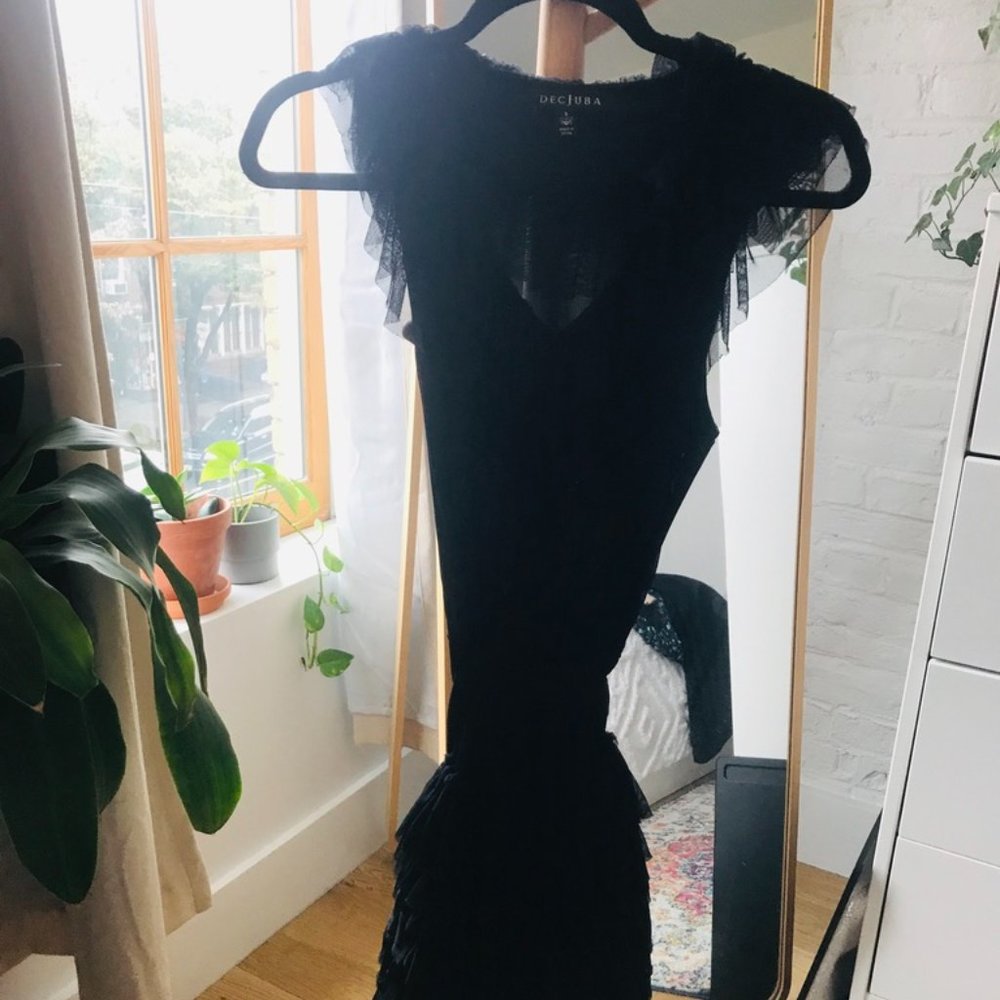 Stunning Black Australian Designer Dress - Size 2